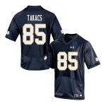 Notre Dame Fighting Irish Men's George Takacs #85 Navy Under Armour Authentic Stitched College NCAA Football Jersey EBC6299GT